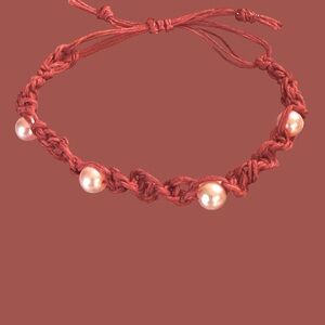 Elegant Pink Pearl Bracelet